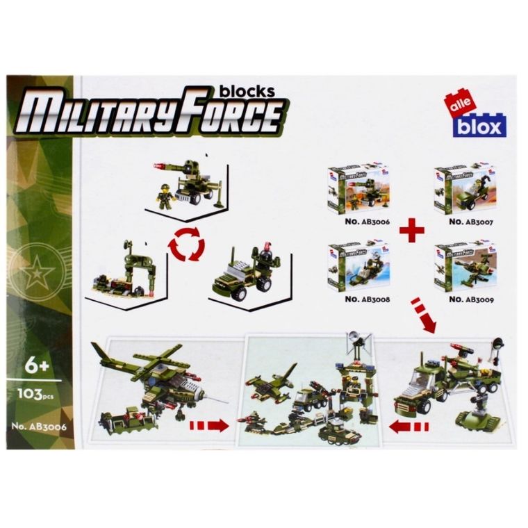 Alleblox, wojsko, klocki konstrukcyjne