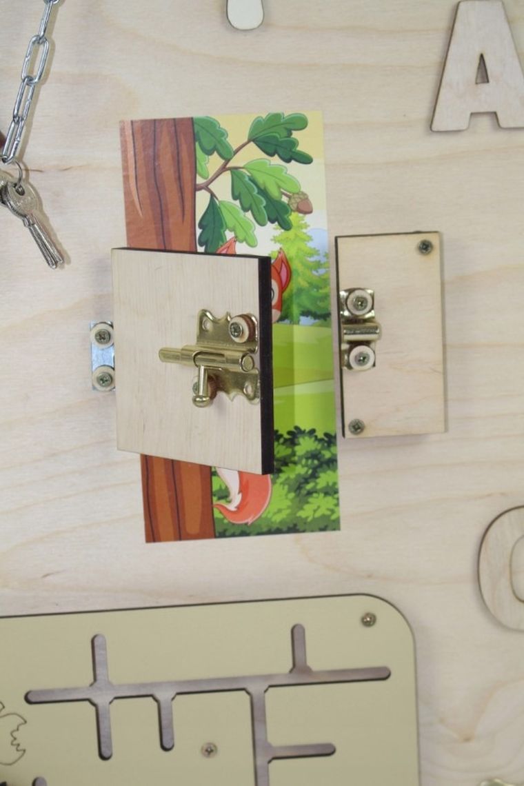 3toysm, tablica manipulacyjna, las, 50-75 cm