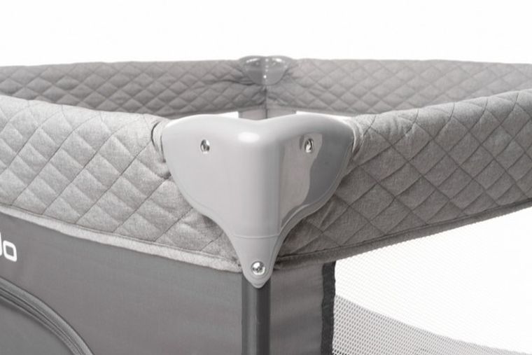 4Baby, Colorado, łóżeczko turystyczne, kojec, Grey
