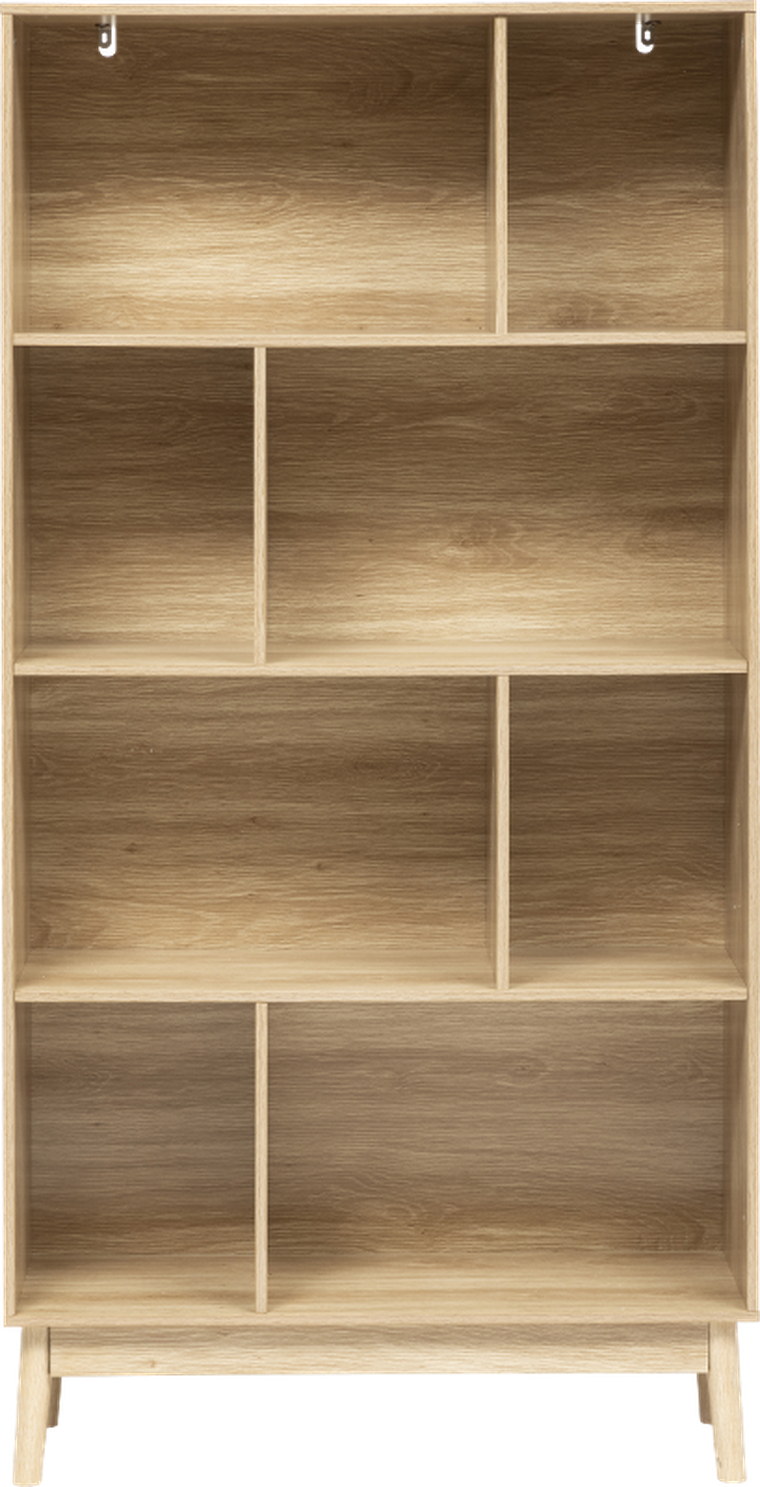 5five Simply Smart, Abana, regał na książki nieregularne półki wnęki, 80-30-160 cm