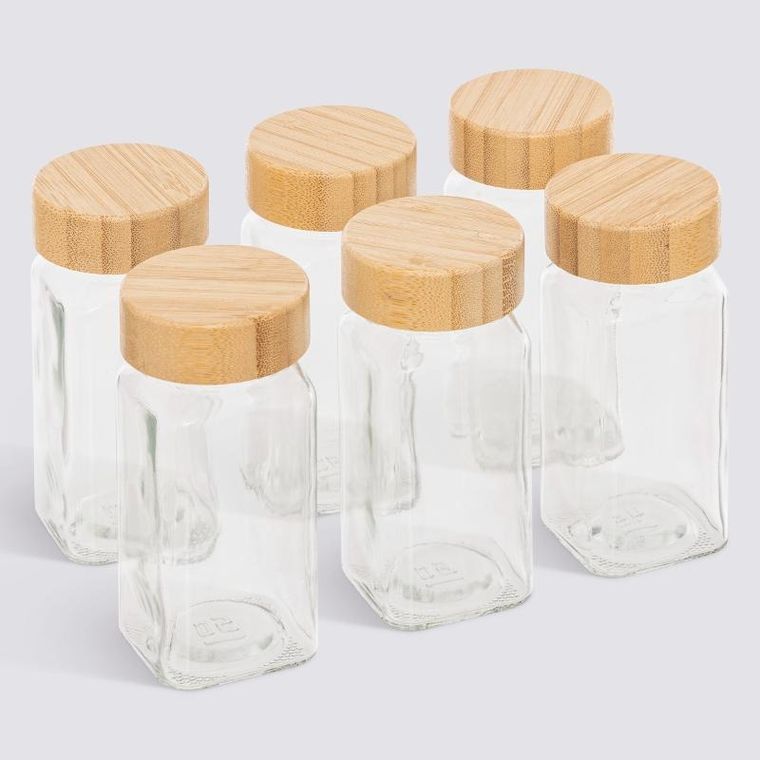 5five Simply Smart, Formo, zestaw pojemników na przyprawy, 6-120 ml