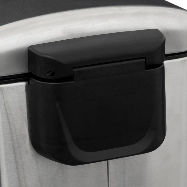 5five Simply Smart, wąski kosz na śmieci, Ariane, ze stali nierdzewnej, z pedałem, 30 l