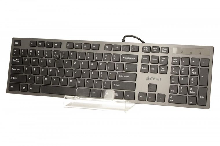 A4 Tech, klawiatura USB KV-300H, szara