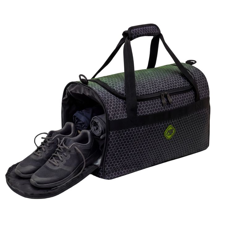 Abag, torba sportowa, hexagon green ombre