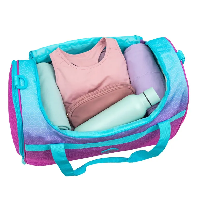 Abag, torba sportowa, hexagon mint ombre
