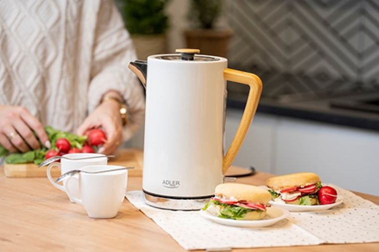 Adler, czajnik elektryczny, AD1347w, biały
