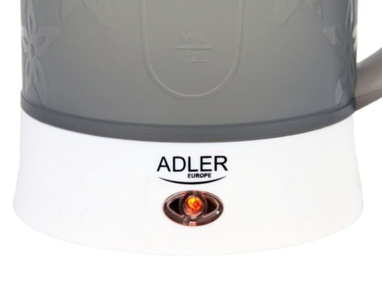 Adler, czajnik elektryczny, plastikowy, 0,6 l, 600W, AD 1268