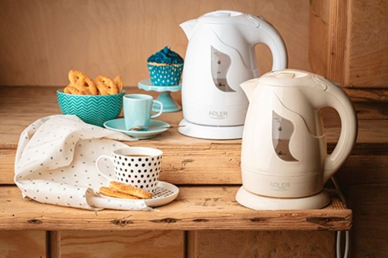 Adler, czajnik elektryczny, plastikowy, 1,0 l, 850W, AD 08