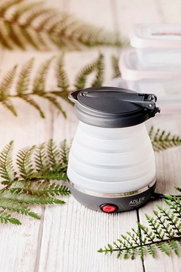 Adler, czajnik silikonowy, turystyczny, wtyczka UK, 0,6l, AD 1370UK