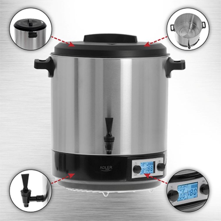 Adler, elektryczny garnek do pasteryzacji, AD4496