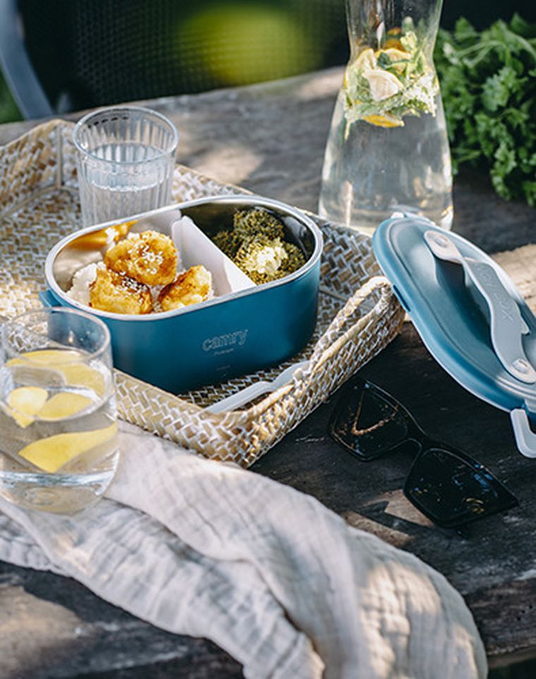 Adler, metalowy pojemnik na żywność, podgrzewany