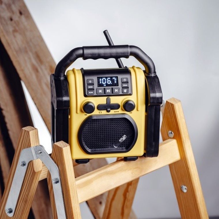 Adler, radio budowlane z Bluetooth, IPX 54
