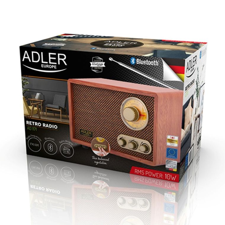 Adler, retro radio z bluetooth