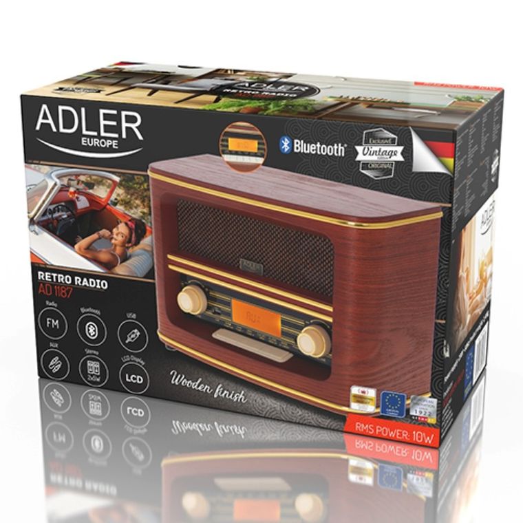 Adler, retro radio z bluetooth, AD 1187