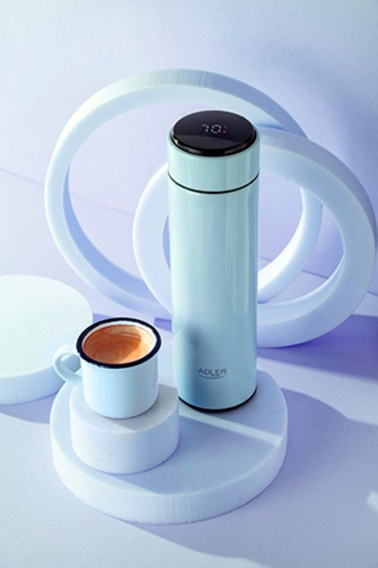Adler, termos z wyświetlaczem LED, niebieski, AD 4506bl