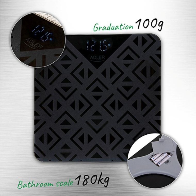Adler, waga łazienkowa, 180 kg, AD 8170