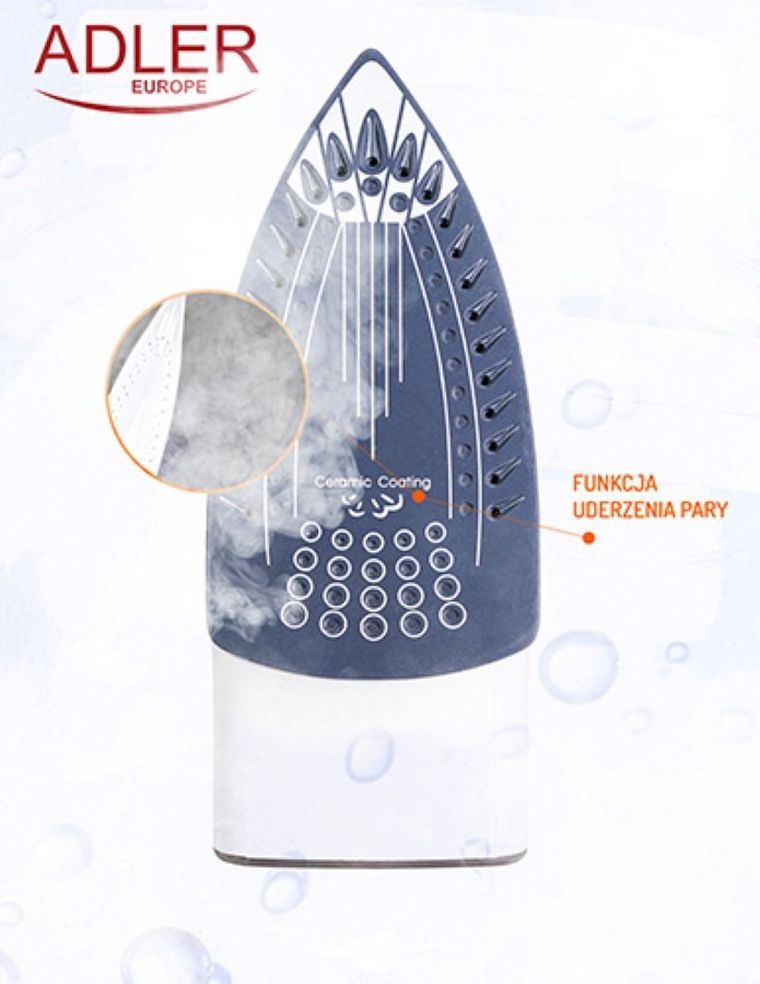 Adler, żelazko ceramiczne AD 5030, 3000W