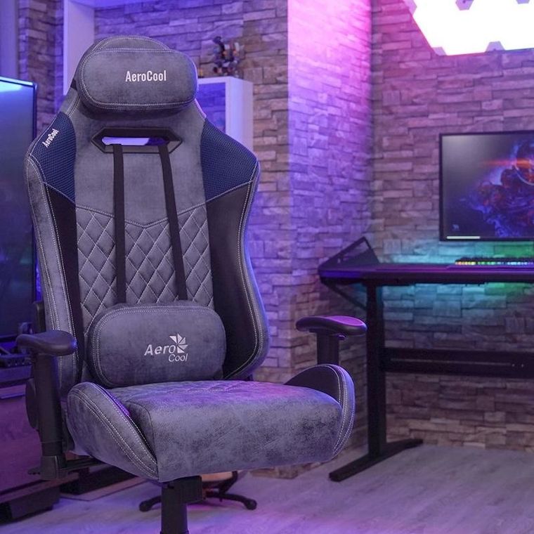 Aerocool, fotel gamingowy, AC-280 Duke, niebieski