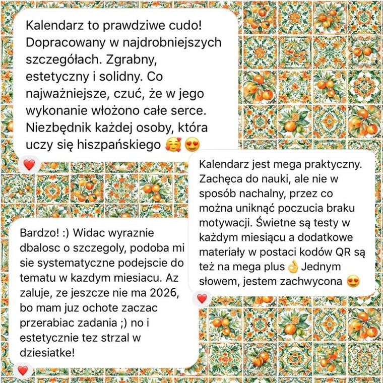 AGENDA 2026. Zaplanuj swój rok po hiszpańsku. Poziom podstawowy A1-A2