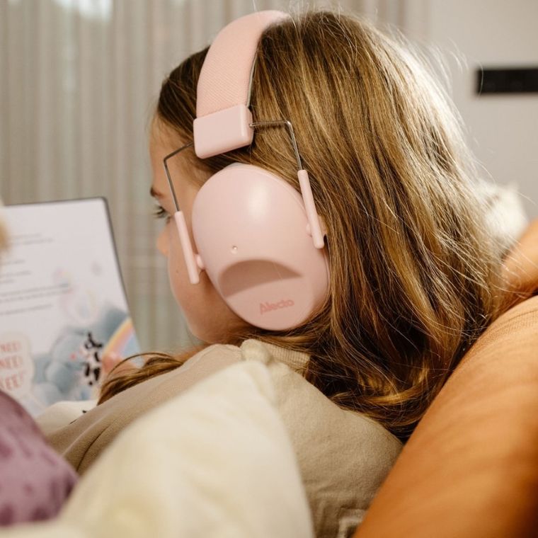 Alecto, BV-73, nauszniki wygłuszające dla dzieci, różowe