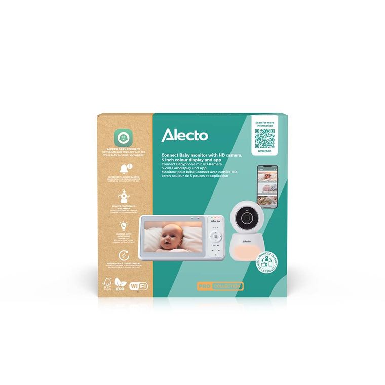 Alecto, DVM2060, niania z kamerą Full HD, aplikacja, ekran 5"