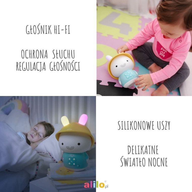 Alilo, Baby Bunny, G9S+, zabawka interaktywna, niebieska