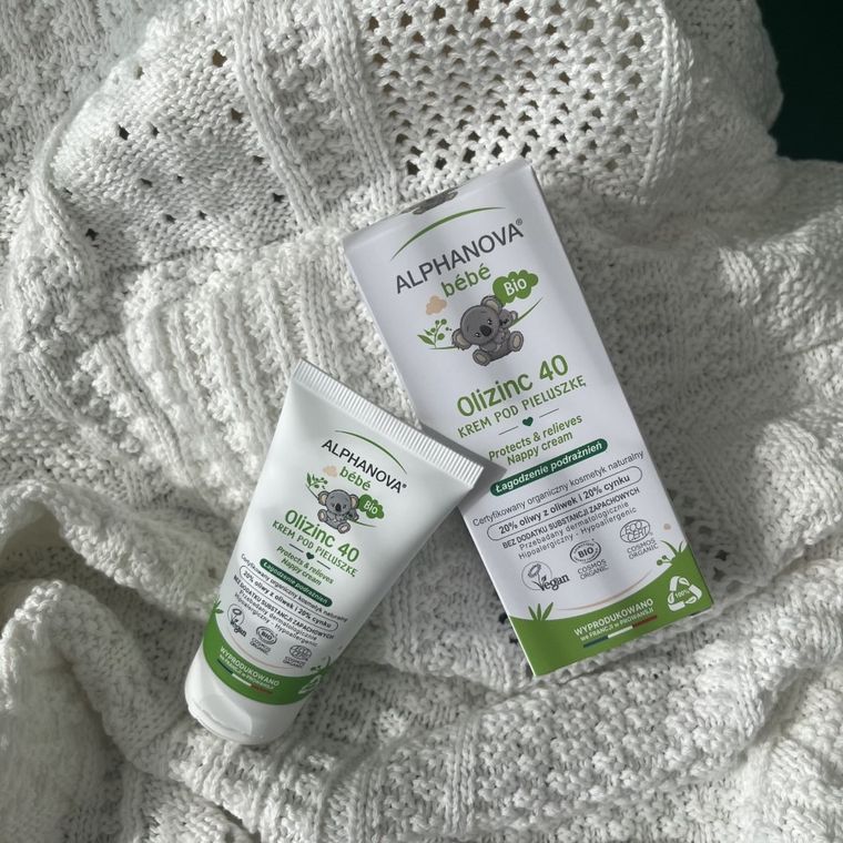 Alphanova Bebe, krem przeciw odparzeniom, Olizinc 40, 50 g