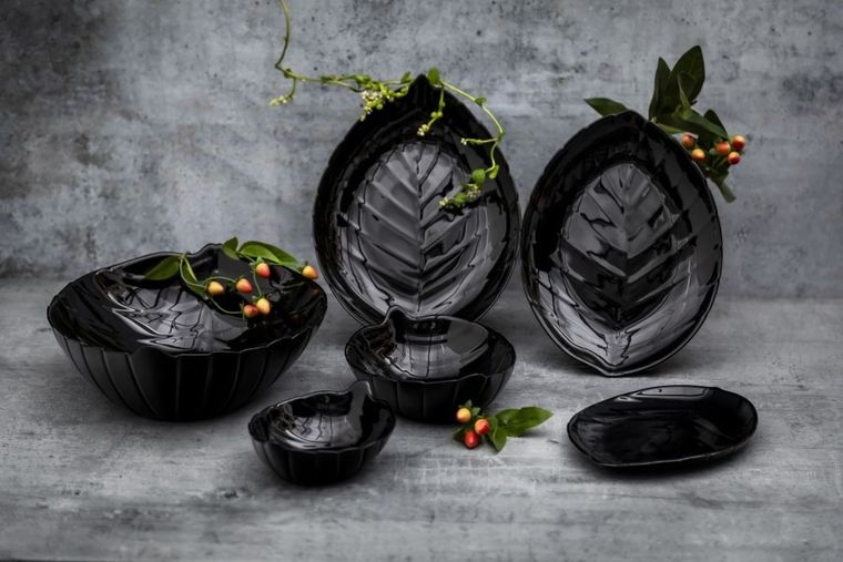 Altom Design, Nocturn, salaterka liść, 14-10,5 cm