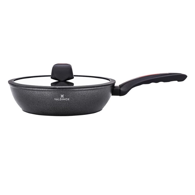 Altom Design, Valdinox, Volcano, patelnia głęboka z pokrywą, 26 cm, 2,8l