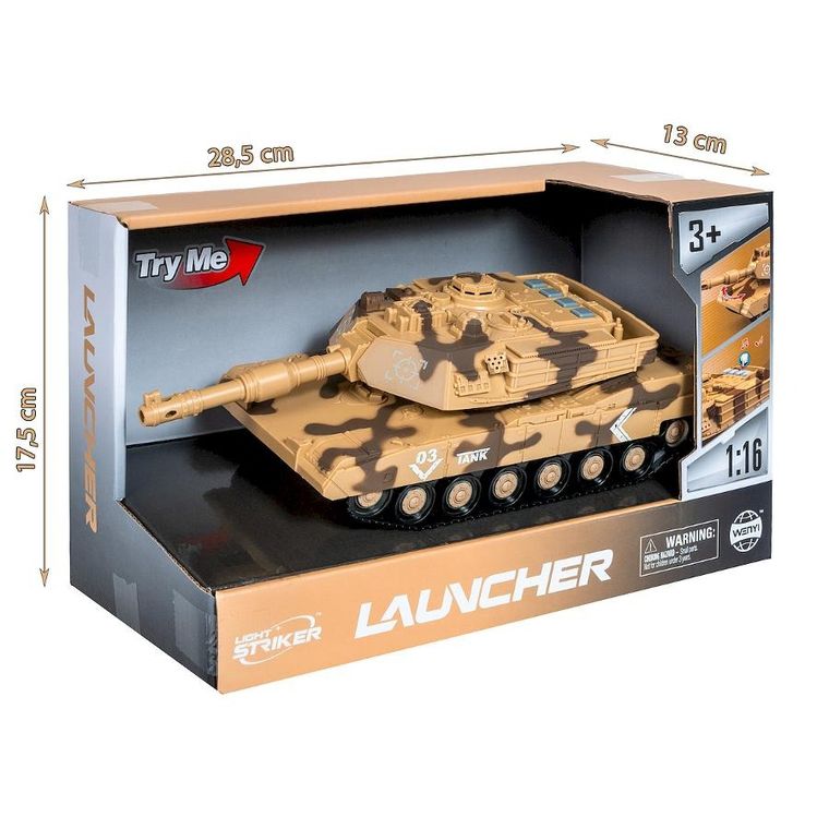 Anek dla Dzieci, czołg, światło i dźwięk, napęd frykcyjny