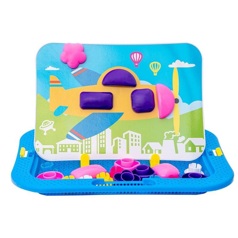 Anek dla dzieci, tablica z puzzlami geometrycznymi