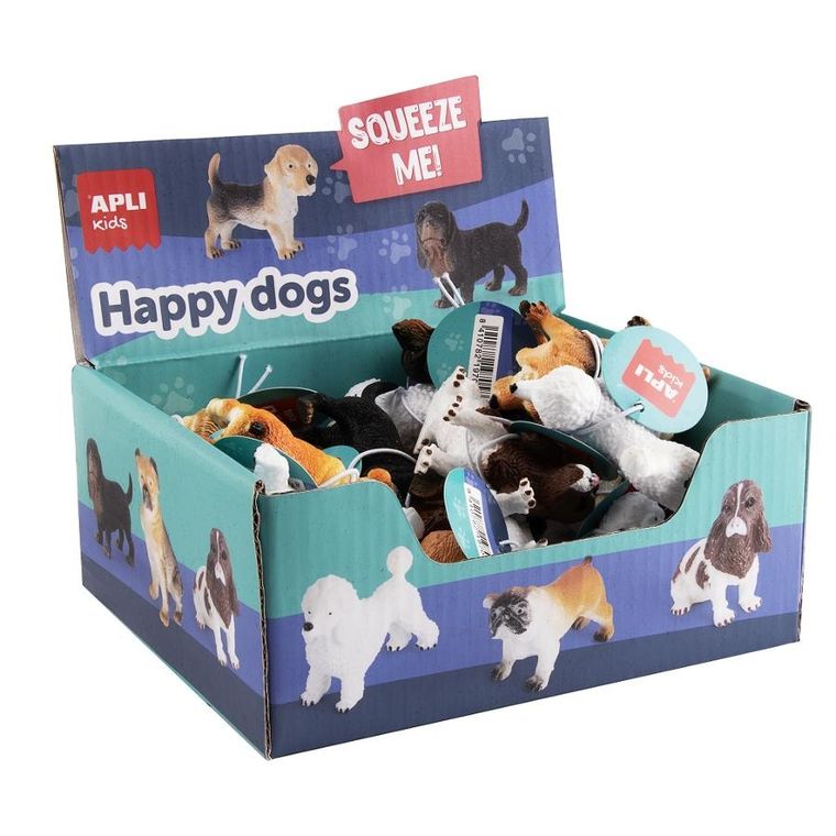 Apli Kids, Psy, zestaw gniotków sensorycznych, 6 szt.