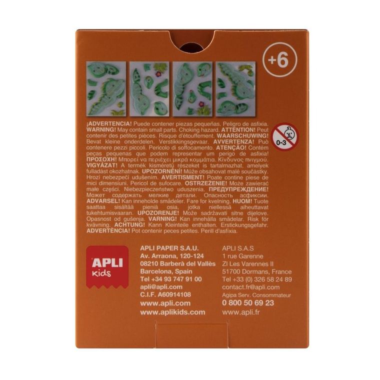 Apli Kids, Smoki, Turkusowy, puzzle 3D