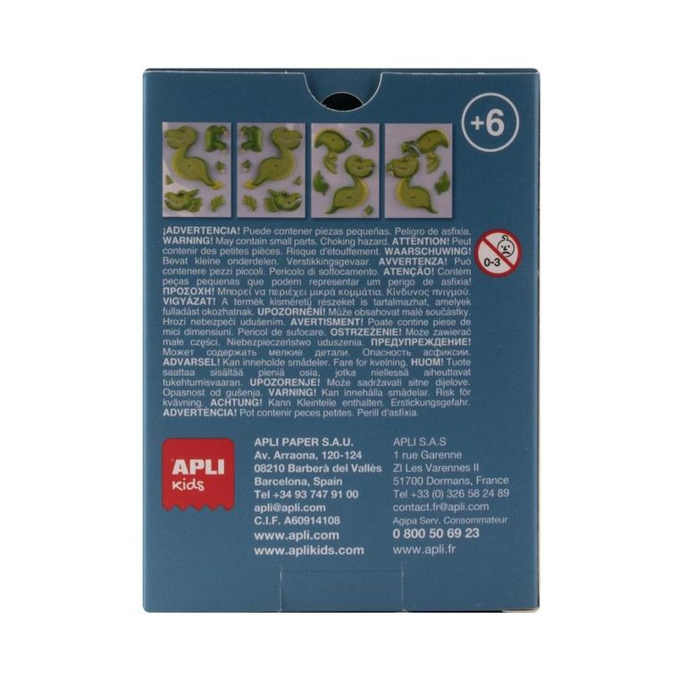 Apli Kids, Smoki, Zielony, puzzle 3D