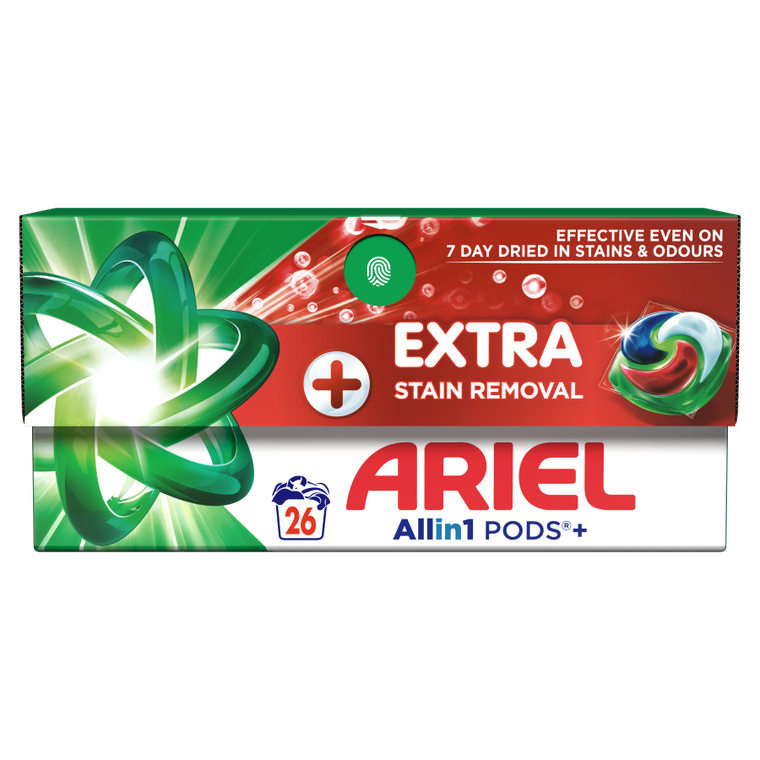 Ariel, Allin1 Pods+, kapsułki do prania ze środkiem piorącym w płynie, 26 prań