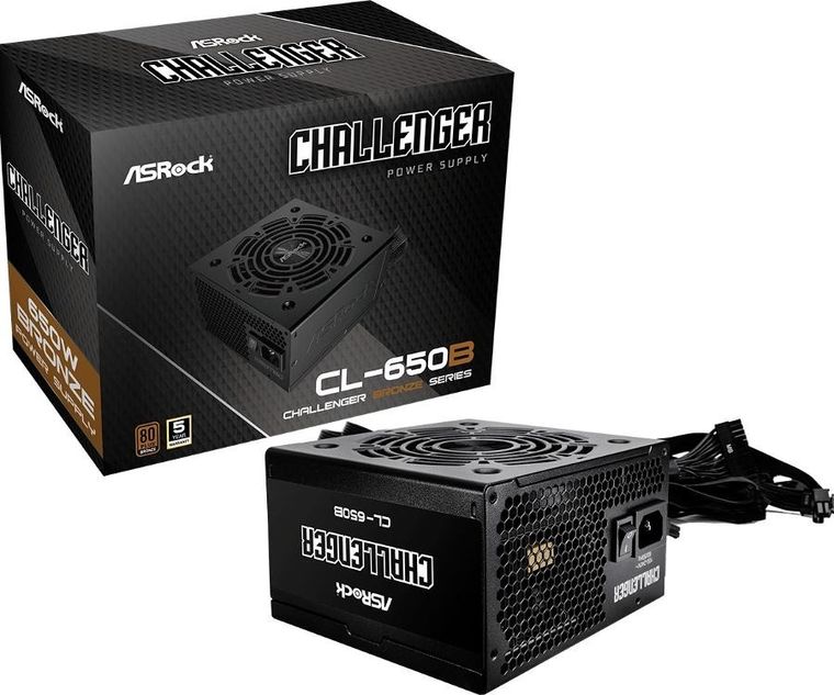 ASRock, zasilacz, CL-650B, 650W, 80PLUS BRONZE