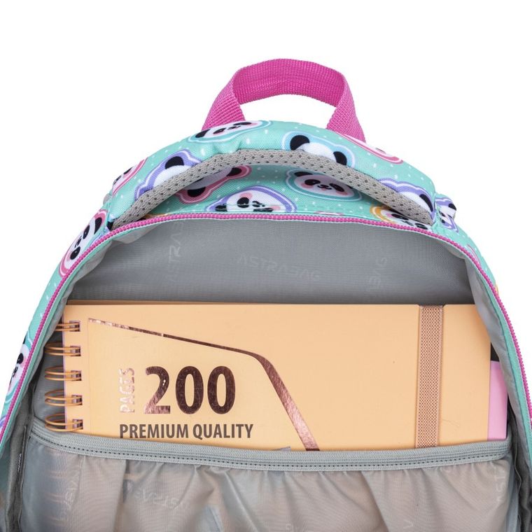 Astrabag, plecak szkolny, 3-komorowy, Minty Pandas