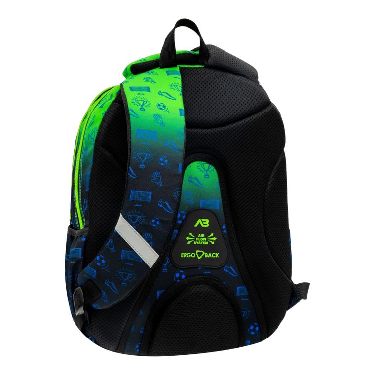 Astrabag, plecak szkolny, 3-komorowy, Ombre Football