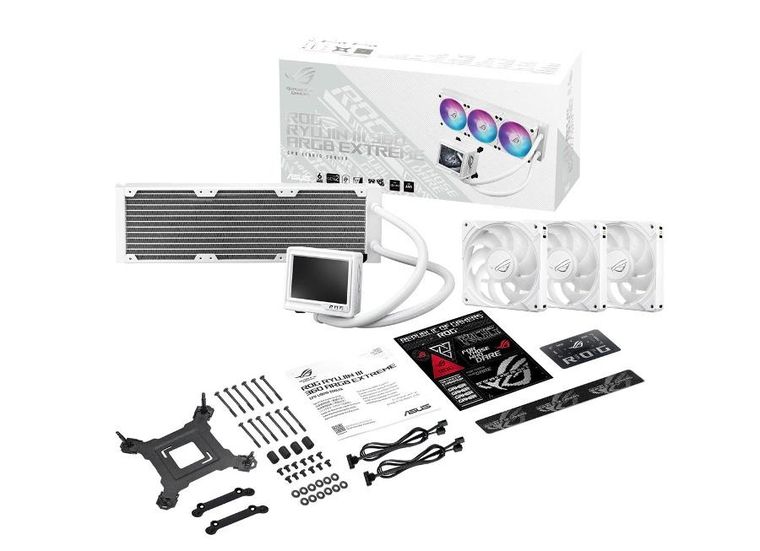 Asus, chłodzenie, ROG RYUJIN III 360 ARBG EXTREME WHT