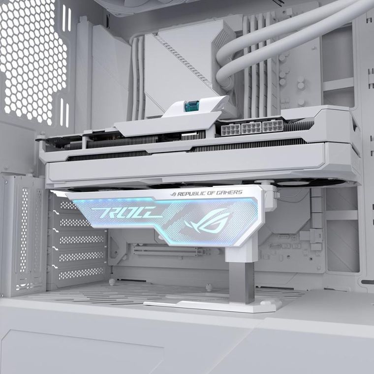 Asus, uchwyt na kartę, XH01 ROG HERCULX WHITE