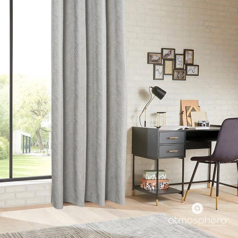 Atmosphera, biurko czarne z szufladami, Tedy, 110-55-78.5 cm