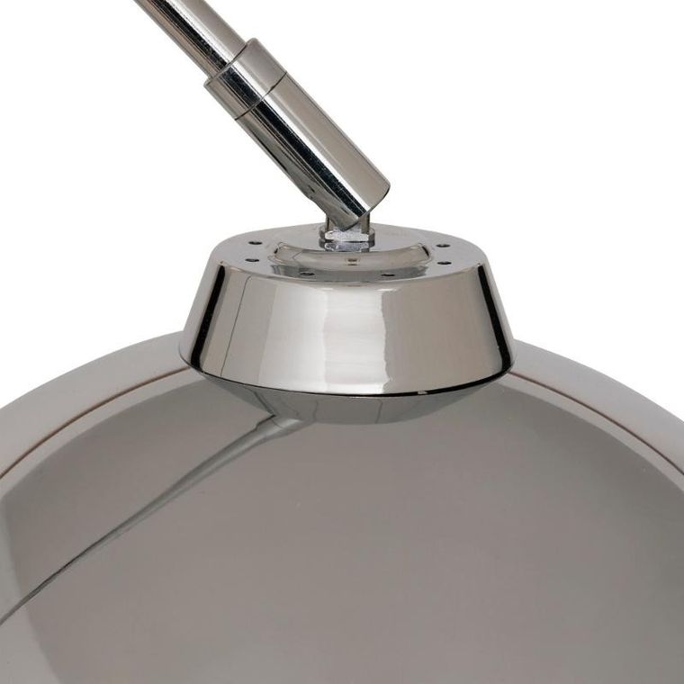 Atmosphera, Floris, lampa podłogowa łukowa, metalowa, srebrna, 177 cm