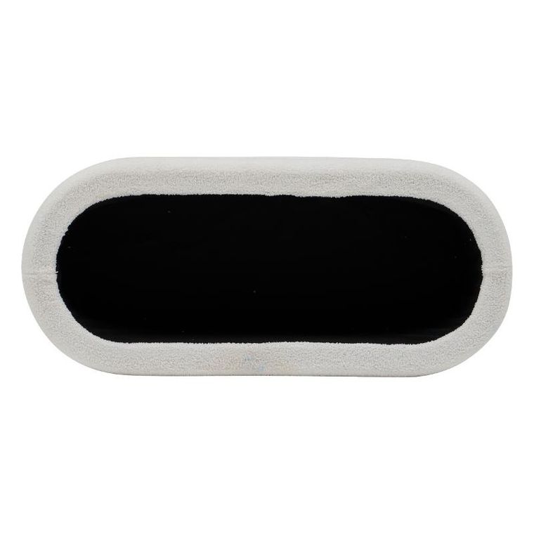 Atmosphera, Giulia Boucle, siedzisko do przedpokoju, ze schowkiem, 110-46-40,5 cm