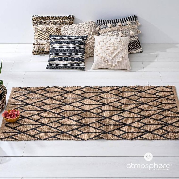 Atmosphera, ozdobna poduszka, Ete, makrama, 40-40 cm