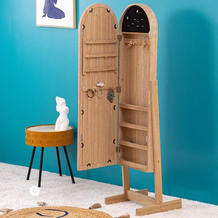 Atmosphera, Soleya, szafka na biżuterię z lustrem, 42-37,5-145 cm