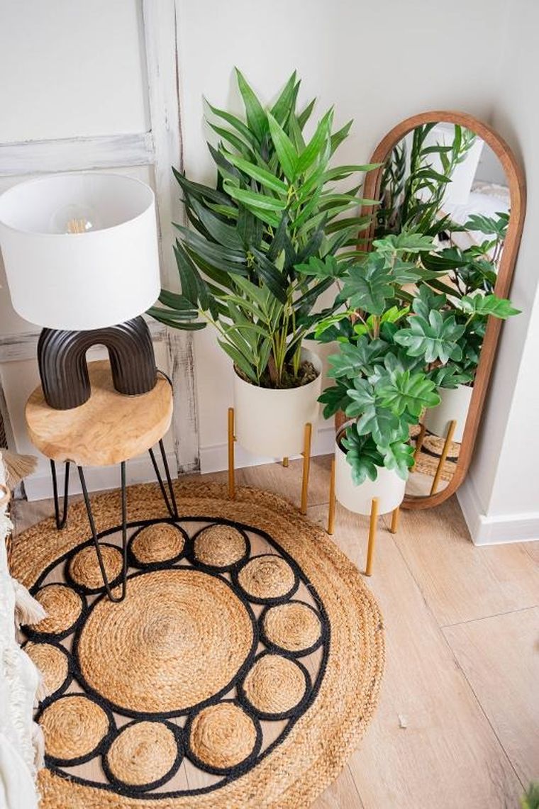 Atmosphera, sztuczna palma jak żywa w doniczce z plecionki, wys. 80 cm