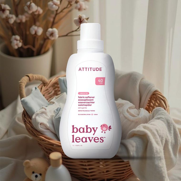 Attitude, płyn do płukania ubranek dziecięcych, bezzapachowy, 1 l