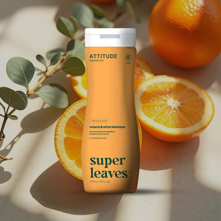 Attitude, szampon nadający objętość i połysk z białkiem sojowym i żurawiną, 473 ml