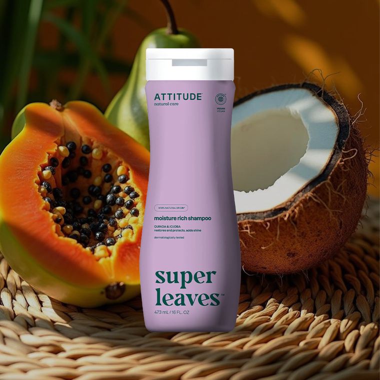 Attitude, szampon silnie nawilżający do włosów suchych z quinoa i jojoba, 473 ml