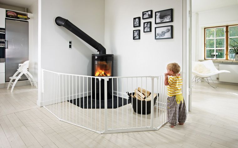 Baby Dan, Flex XL, osłona kominka, biała